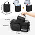 Parent Console Stroller Organizer Compatible with WONDERFOLD W&X, Black, with 2 Insulated Cup Holders and Removable