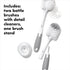 2-Pack OXO Tot Bottle Brush with Nipple Cleaner and Stand Gray