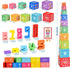 DICROON 3+ 1-10 Wooden Number Building Blocks & Stacking Toys for Toddlers Years Old, Digital Building Blocks, Digital