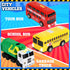 Toy Cars for Toddlers | 6 Pcs Pull Back Cars with Light and Sounds | City and Emergency Vehicles Set