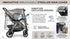 RORORARRI Large Stroller Sunshade & Rain Cover-Protect Your Baby Stroller from Sun, Rain, Wind, Dust-Built in Mosquito