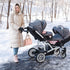 DALQUIS 7PCS 2X 360 5X Stroller Hanging Hooks Kit, Degree Rotating Walker Hook and Pram Buggy Clips for Diaper Bag