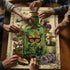 PICKFORU 1000 Plant Puzzles for Adults Pieces, Vintage Butterfly Magic Potion Bottle Puzzles,Flower Jigsaw Puzzle Retro
