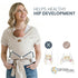 Stylish Beige & Gold Baby Carrier Wrap: Comfortable, Soft & Supportive, Adjustable Ring Sling for Mom & Dad, Ideal