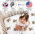 Sweet Jojo Designs Fitted Baby Crib Sheets (Boho Teddy Bear) for Boys or Girls, Infant Nursery, Toddler Room - Standard