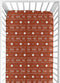 Sweet Jojo Designs Fitted Baby Crib Sheets (Orange Boho Tribal Mudcloth) for