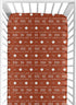 Sweet Jojo Designs Fitted Baby Crib Sheets (Orange Boho Tribal Mudcloth) for