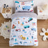 4-Piece Cars Toddler Bedding Set for Boys Girls- Soft & Skin Friendly