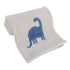 Carter's Dino Adventure Super Soft Gray & Blue Coral Fleece Baby Blanket,