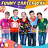 Jiuguva 12 Pcs Kids Community Helper Dress Up Clothes - Pretend Play Costume Set