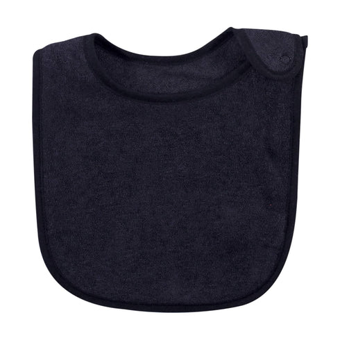Hudson Baby Unisex Baby Terry Bibs from Rayon Bamboo, Black White, One Size