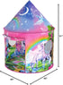 W&O Unicorn Sparkle Play Tent with Magical Unicorn Sounds - Captivating Pop Up Tent for Girls - Perfect for Indoor