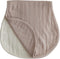 mushie Muslin Baby Burp Cloths - 100% Organic Cotton, Set of 2 (Natural/Fog)