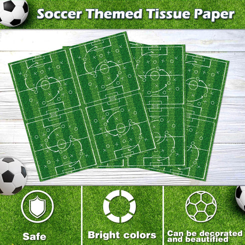 160 Packs Soccer Party Supplies, Boys Sports Theme Birthday Decor, Soccer Plates, Ball Theme Napkins, Serves 40