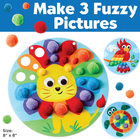3+) Creativity for Kids Pom Pom Pictures: Animals - Preschool Learning Activities, Sensory Toys for Toddlers, Toddler