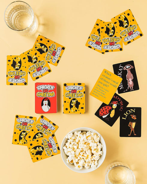PBN'J Games LLC Chicken or Cheetah - Fun Family Card Game for Ages 4 to 104! Which Creature's Teeth to Brush?