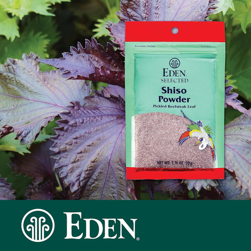 Eden Shiso Leaf Powder, Traditionally Made in Japan, Pickled Beefsteak Leaf, 1.76 oz