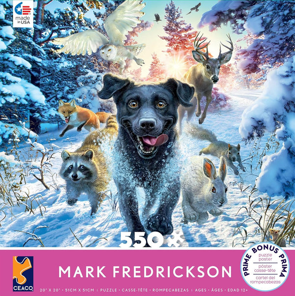 Ceaco - Mark Fredrickson - Black Lab Puzzle - 550 Piece Jigsaw Puzzle