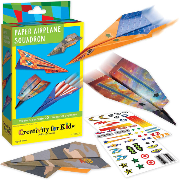 Creativity for Kids Paper Airplane Squadron - Create 20 Paper Airplanes, Mini