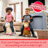 WADDLE Bouncy Hopper Inflatable Toy, Hopping Animal for Toddlers and Kids, Pump Included, Brown Horse