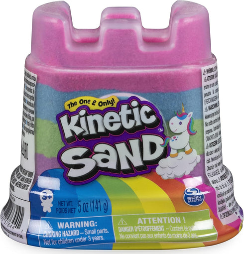 Kinetic Sand 6054549 Rainbow Castle Container - Mixed Colours