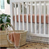 28w 52h 9d Crane Baby Fitted Sheet, Soft Cotton Fitted Sheet for Cribs and Nurseries, Beige Copper, x x