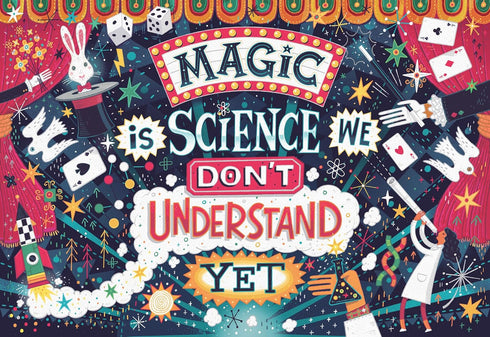 Goliath Steve Simpson: Magic is Science 1000-Piece Puzzle with Poster - Completed Size 26.75 x 18.26 Inches - Ages 12 and Up