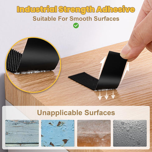 6 Pack LuBanSir Furniture Anchors, Furniture Wall Anchor Straps for Dresser, Shelves, Bookcase Anti-Tip Safety