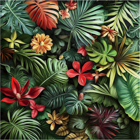 Jigsaw Puzzles for Adults 1000 Pieces, Tropical Rainforest Plants Square Challenging Unique