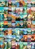 National Parks Puzzle for Adults, 1000 Pieces Travel Poster Landscape Puzzle Including Zion, Yellowstone