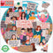 eeBoo Piece and Love Climate Action 500 Piece Round Jigsaw Puzzle for Adults and Families, Glossy Sturdy Pieces.