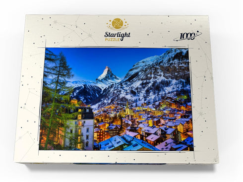 Premium 1000 Piece Jigsaw Puzzle - Zermatt and The Matterhorn by MyPuzzle for Adults