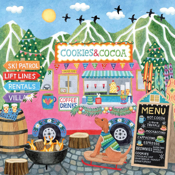 Ceaco - Food Trucks - Festive Food Truck II, 500 Piece Jigsaw Puzzle