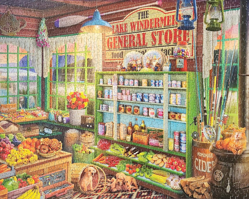 Springbok 1000 Piece Jigsaw Puzzle, Lake Windermere General Store, Made in USA