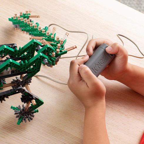 K'NEXosaurus Rex Building Set, 255 Pieces, Motorized Movement, STEM Dinosaur Toy