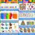 12 Packs 122 LINAYE Building Blocks Party Favors - Pcs Birthday Party Favors Supplies with Goodie Bags, Animals