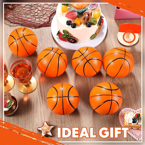 6 Pcs 5'' Mini Foam Basketballs, Safe Soft Replacement Pool Beach Basketball for Indoor Hoop, Party Sport Game