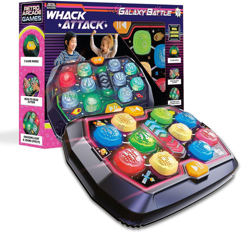Whack Attack Electronic Galaxy Battle Game with Sound and Light | Fun Educational Gift for Boys and Girls | STEM Toy