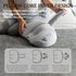 TADO MUSLIN Pregnancy Pillow for Pregnant Women - Adjustable Full Body Maternity Pillow for Sleeping - Support