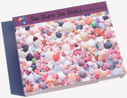 1000 Parachute Puzzles Sea Shore Sea Shells - Seashell and Seashore Beach Jigsaw Puzzles Pieces for Adults Bright