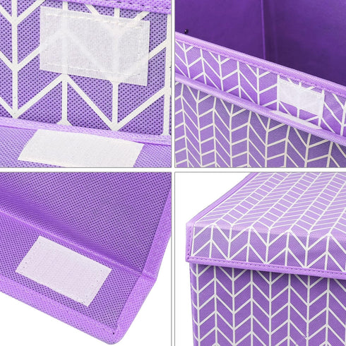 Large Toy Box Chest with Flip Lid, Toy Storage Organizers Bin Boxes with Sturdy Handles for Kids, Nursery, Playroom