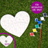 7-Inch 6 8+ Creative Roots Mosaic Heart Stepping Stone, Includes Ceramic Stepping Stone & Vibrant Paints, Mosaic