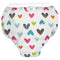 Kushies Baby Waterproof Training Pant - White Doodle Hearts, Small (22-29 Pounds)