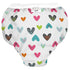 Kushies Baby Waterproof Training Pant - White Doodle Hearts, Small (22-29 Pounds)