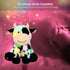 11'' Hopearl LED Plush Smile Cow Lighting Up Stuffed Animal Diary Cattle Floppy Night Lights Glow in The Dark Birthday