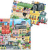 eeBoo 1000 Piece Rectangular Jigsaw Puzzle - Piece and Love Paris in a Day, Glossy, Sturdy, Minimal Dust