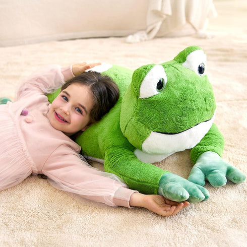 30" IKASA Giant Frog Stuffed Animal Plush Toy, Large Frogs Cute Plushie Toys for Kids Girls Boys