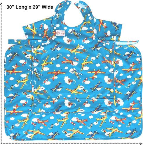 BIB-ON Plus - Full-Coverage Bib and Apron Combination for Infant, Baby, Toddler Ages 0-4