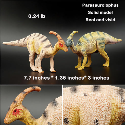 Gemini&Genius Parasaurolophus Dinosaur Toy for Kids, Action Figure, Great Gift, Cake Topper, Role-Play, Decoration