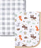 Hudson Baby Unisex Baby Cotton Swaddle Blankets, Woodland, One Size
